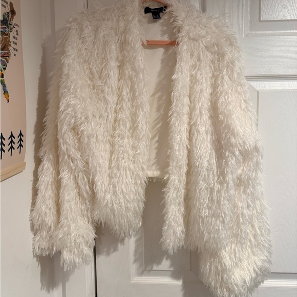Forever 21 Jackets & Blazers - Forever 21 Cozy Cream Teddy Jacket